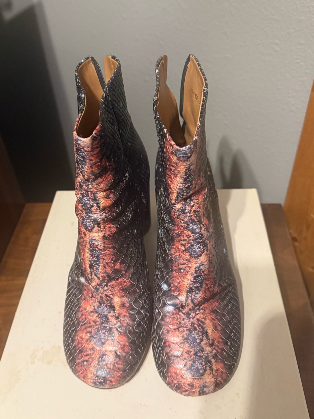 Maison Martin Margiela FW 2013 Cosmic print Cosmos Shoes Heels Size 40